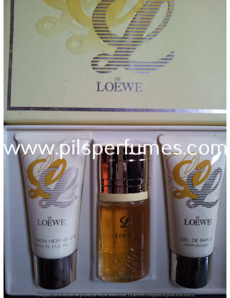 L de Loewe SET 30 ml vaporizador eau de toilette + gel de baño 75ml+emulsion hiratante 75 ml