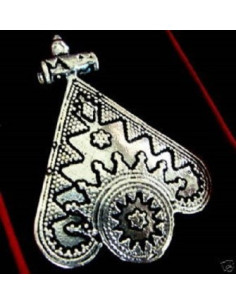 Colgante de plata y COLGANTE TRIANGULAR PLATA MEXICANA MUY TRABAJADO 2