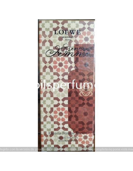 Esencia Femme Loewe for women de Loewe 40 ml .1.35 FlOz vaporizador eau de toilette .REEDICIÓN 2013  descatalogado discontinued
