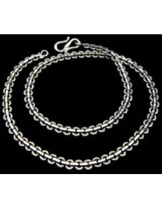 gargantilla collar de plata y CADENA RUSTICA UNISEX:PRECIOSA 2