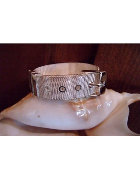 Pulseras de plata y PLATA FORMA CINTURÓN DE MALLA