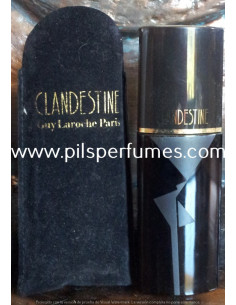 Clandestine Guy Laroche 30 ml  Vaporizador  eau de toilette perfume descatalogado imagen real sin caja en bolsa terciopelo
