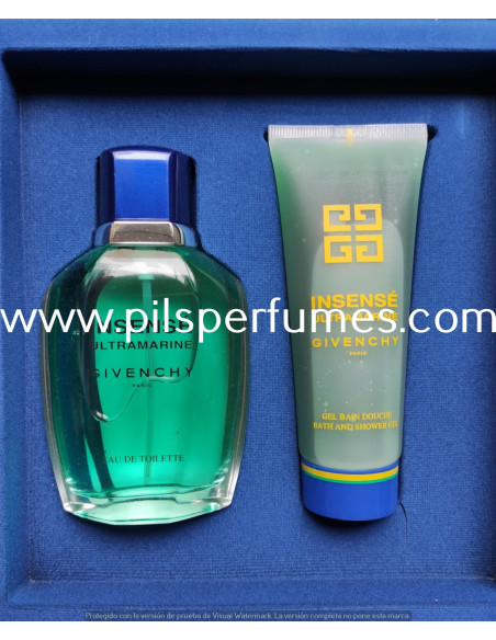 Insense Ultramarine Givenchy  SET 100 ml VAPORIZADOR + GEL 100 ml, producto descatalogado