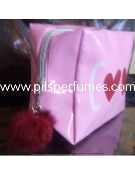 NECESER TIPO CHAROL COOL EN ROSA Y TIRADOR POMPOM