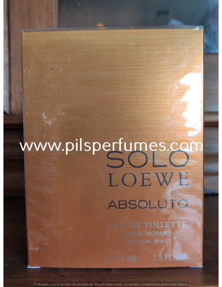 Solo Absoluto de Loewe 75 ml vaporizador eau de toilette, perfume descatalogado