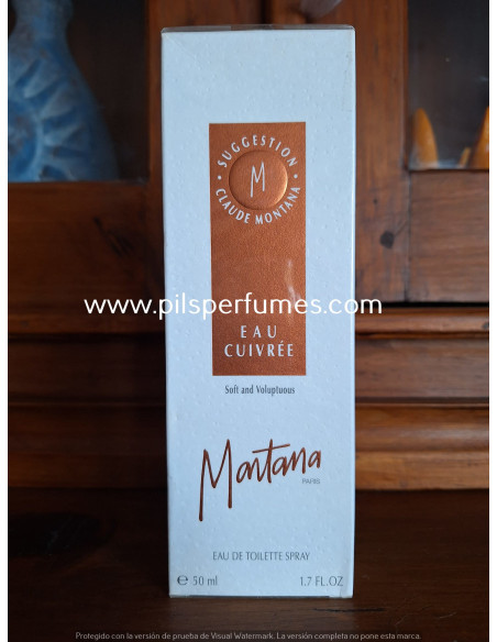 Suggestion Eau Cuivree Montana 50 ml Vaporizador eau de toilette descatalogado