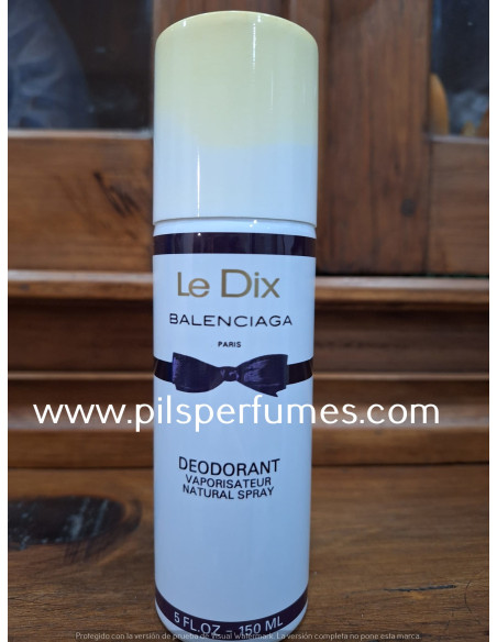 Le Dix de Balenciaga deodorant spray, desodorante espray 150 ml producto descatalogado