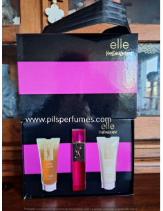 ELLE de YVES SAINT LAURENT set 50 ml vaporizador eau de parfum + leche cuerpo, perfume descatalogado