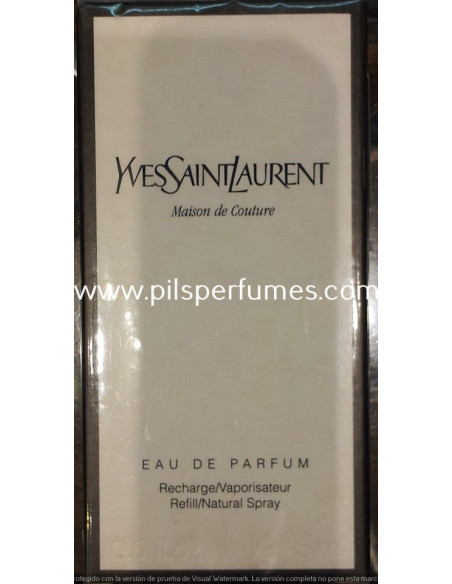 Maison de couture vintage  Yves Saint Laurent 15 ml VAPO EAU PARFUM RECHARGE. RECARGA