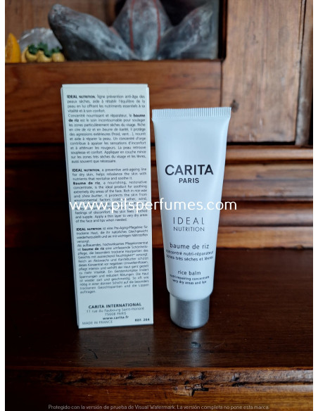 Ideal nutrition Carita baume de riz 30 ml concentre nutri-réparateur zones très sèches et lebres