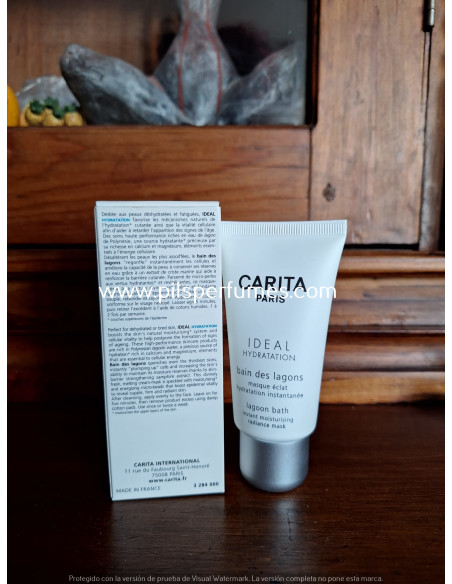 carita ideal hydratation bain des lagons masque eclat 50 ml hydratation instantanée