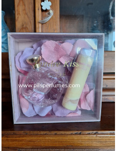 Tendre Kiss Lalique set 100 ml vaporizador eau de toilette+ body milk 100 ml, descatalogado